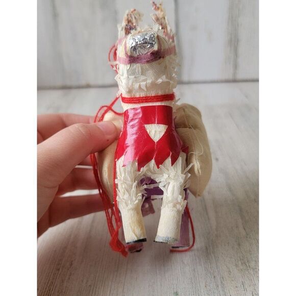 Llama donkey Piñata seed ornament Xmas decor Fiesta - Picture 7 of 8
